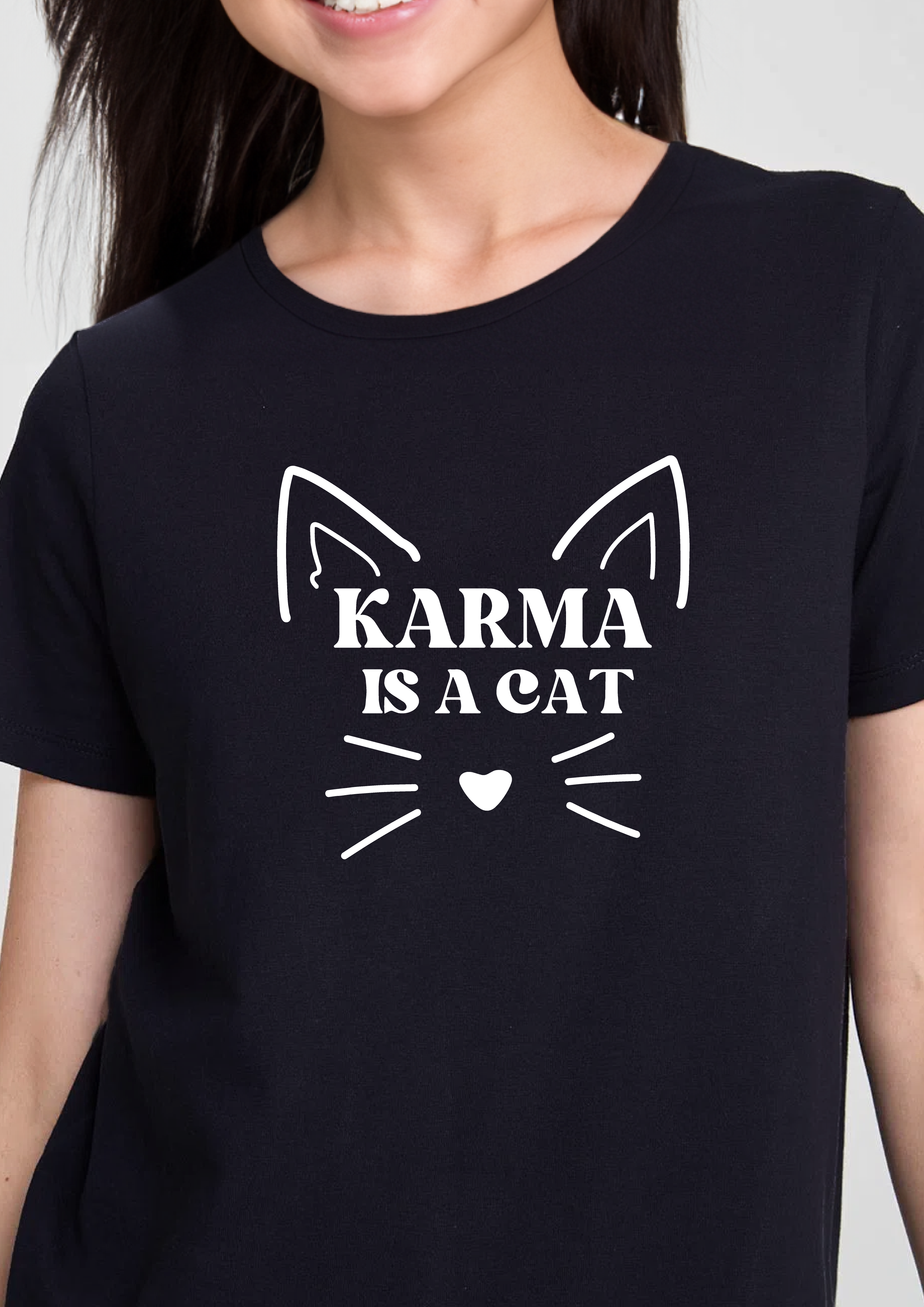 Camiseta Karma Is A Cat