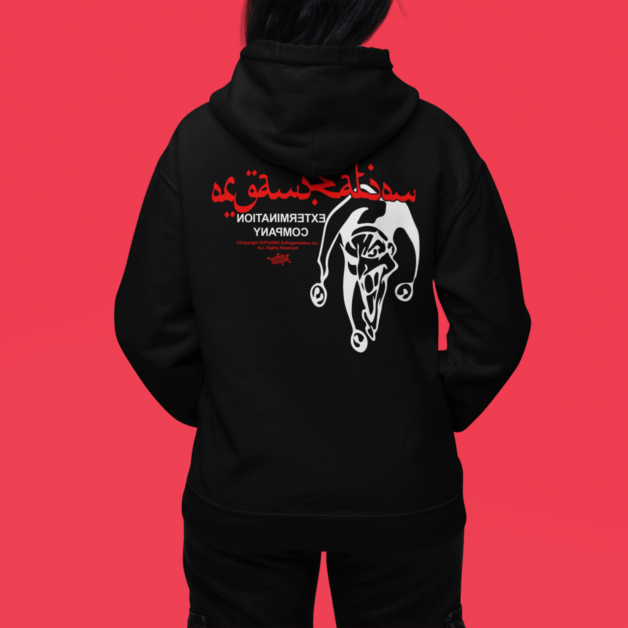 MOLETOM JOKER ARABIC VERMELHA