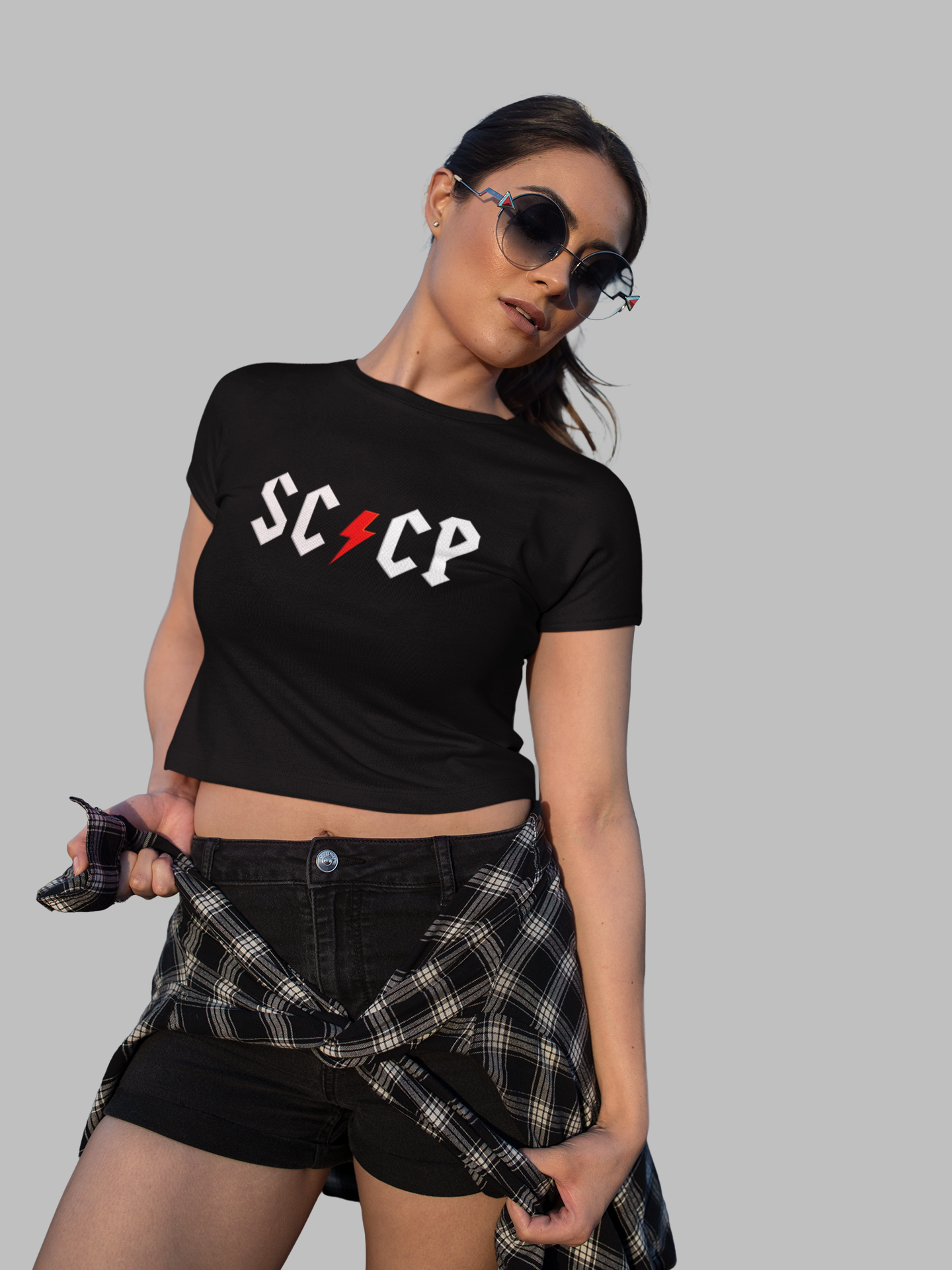 CROPPED SC/CP AC/DC PRETO