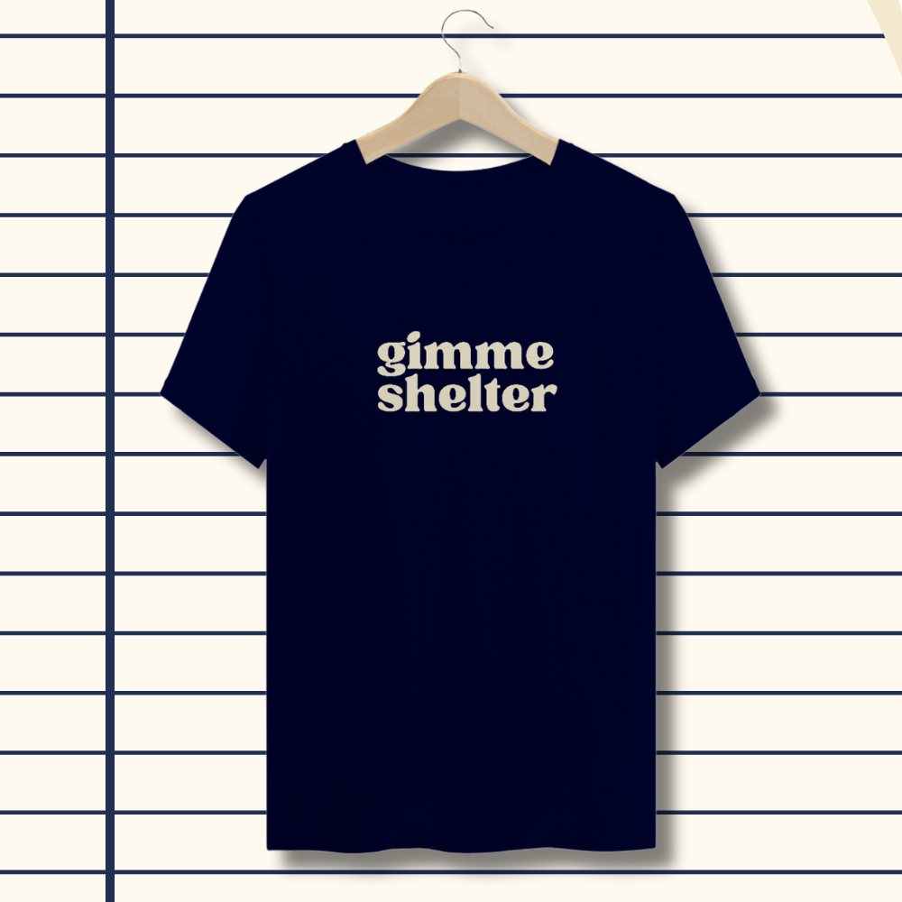 T-Shirt Marinho Gimme Shelter