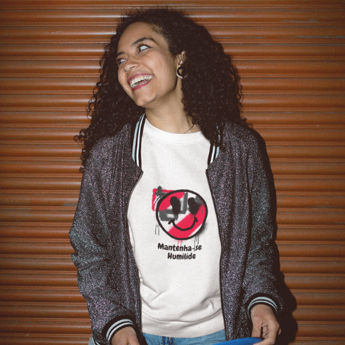 Camisa Baby Long - Mantenha-se Humilde - Moda e Autenticidade 