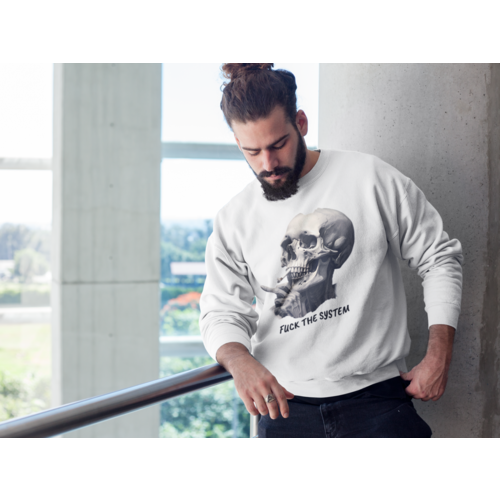 Moletom  Exclusivo - F*ck The System - Moda Urbana Com Autenticidade