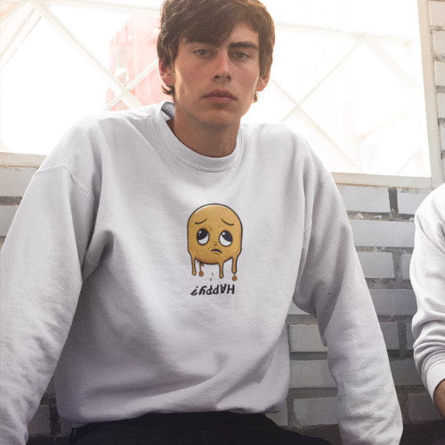 Moletom Emoji Dualidade  - Estilo e Autenticidade Minimalista