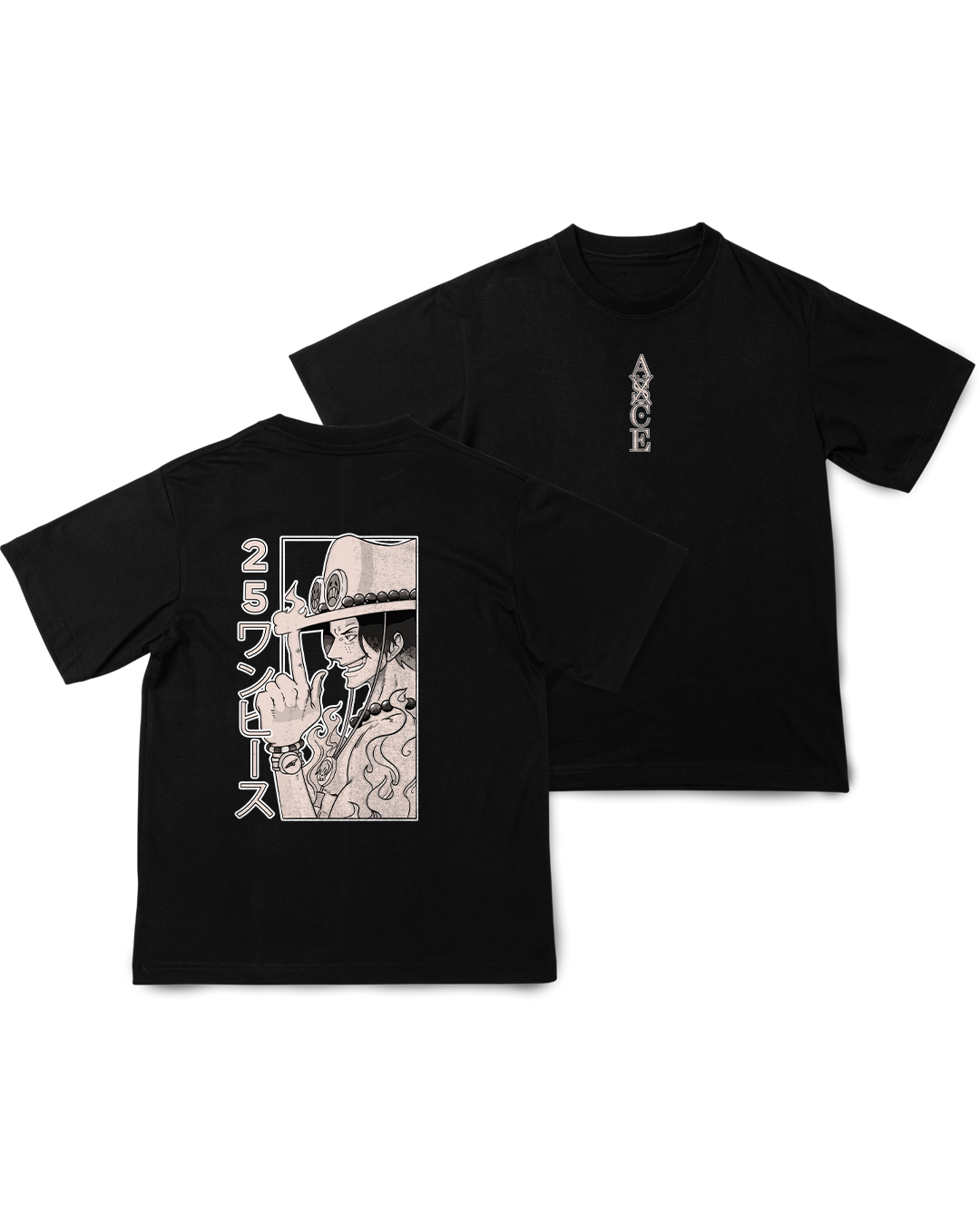 Camisa Ace 25OnePiece (Arte Frente e Verso)