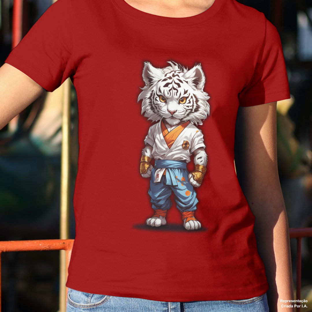 Tigre Lutador Cabeça Dura - Camiseta
