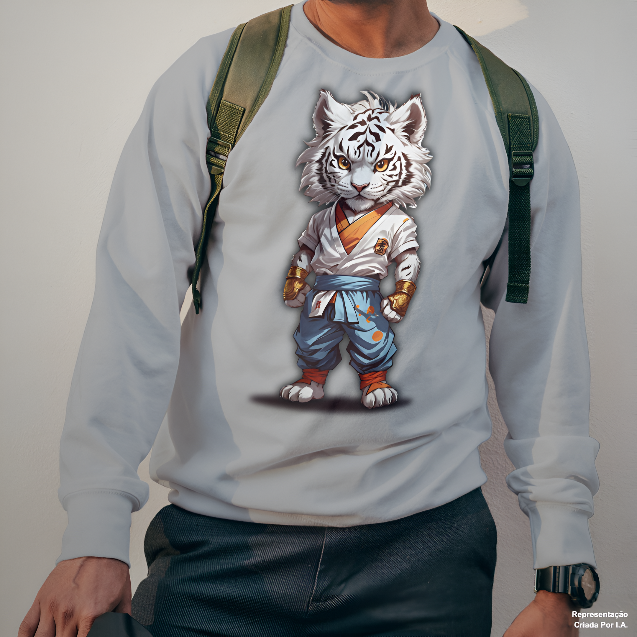 Tigre Lutador Cabeça Dura - Moletom