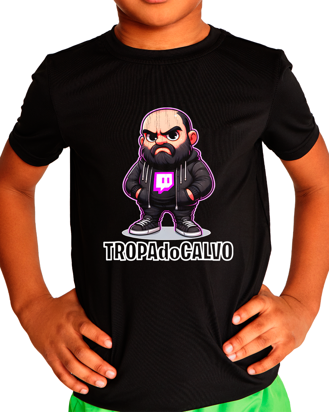 Nome do produto: T-Shirt Intantil (2 a 8 anos) Tropa do Calvo