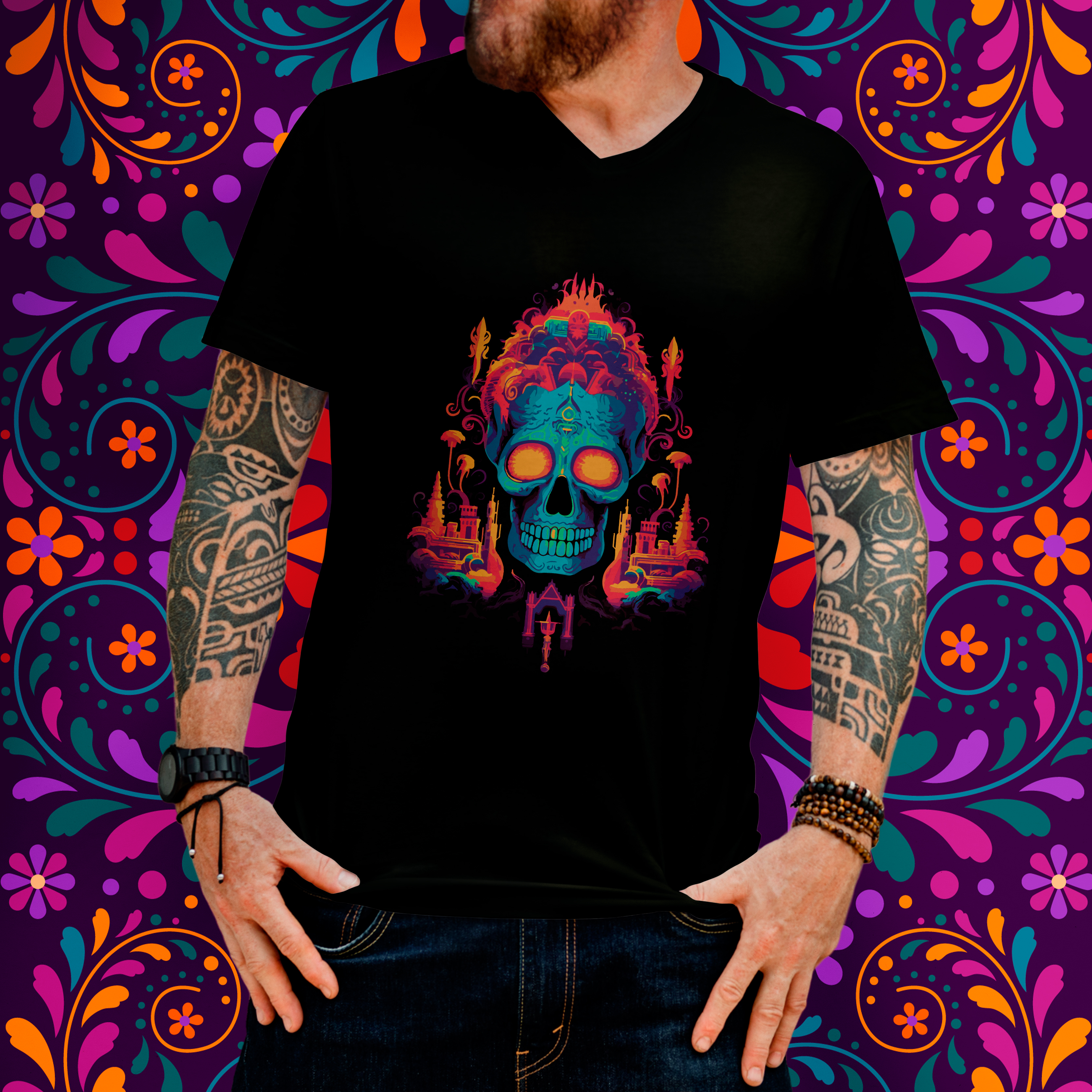 Caveira Mexicana: Cores, Sorrisos e a Celebração da Vida e da Morte