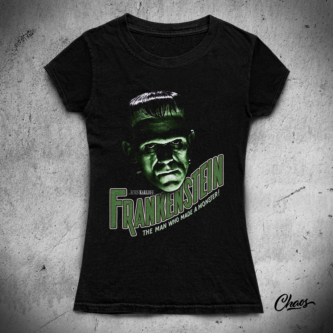 Camiseta Baby Long Frankenstein The Man Who Made a Monster! 2