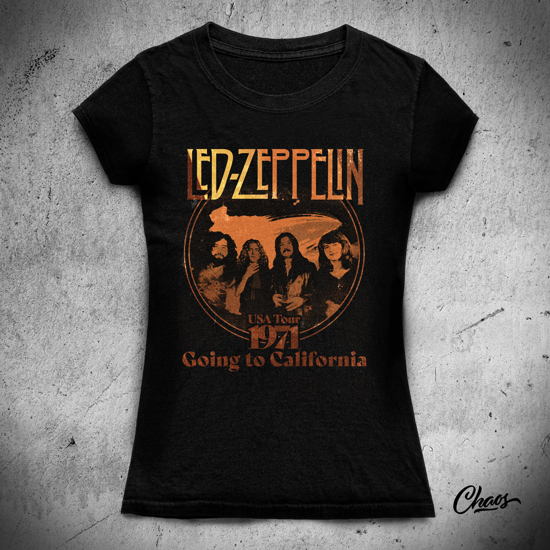 Camiseta Baby Long Led Zeppelin USA Tour 1971