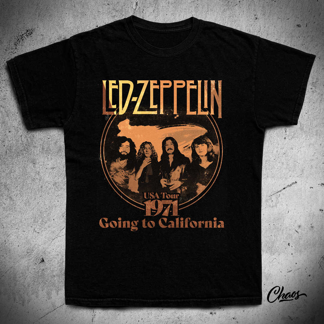 Camiseta Led Zeppelin USA Tour 1971