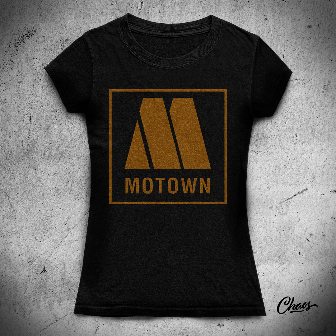 Camiseta Baby Long Motown Logo