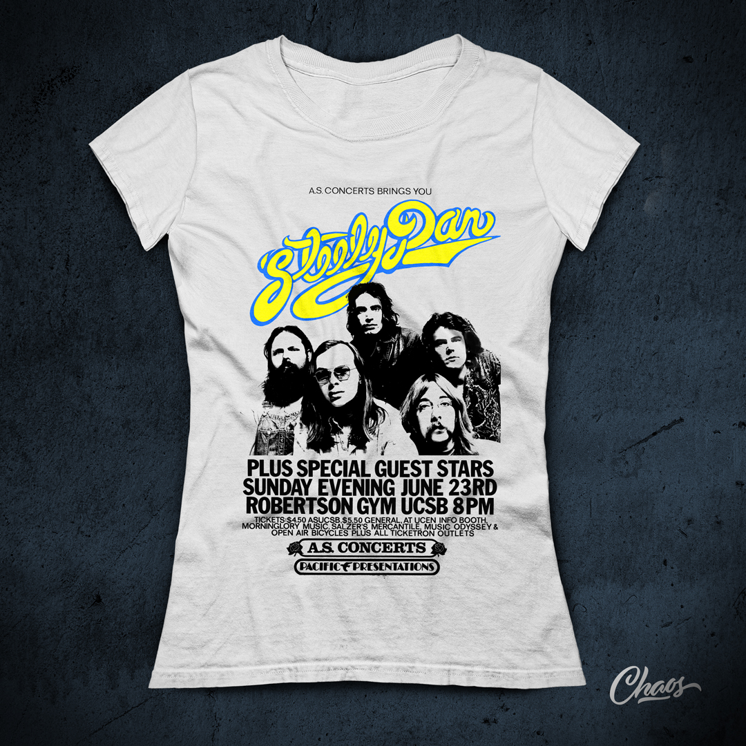 Camiseta Baby Long Steely Dan Concert