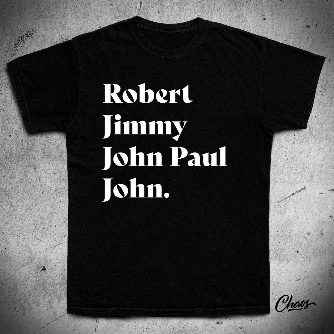 Camiseta Led Zeppelin Cast