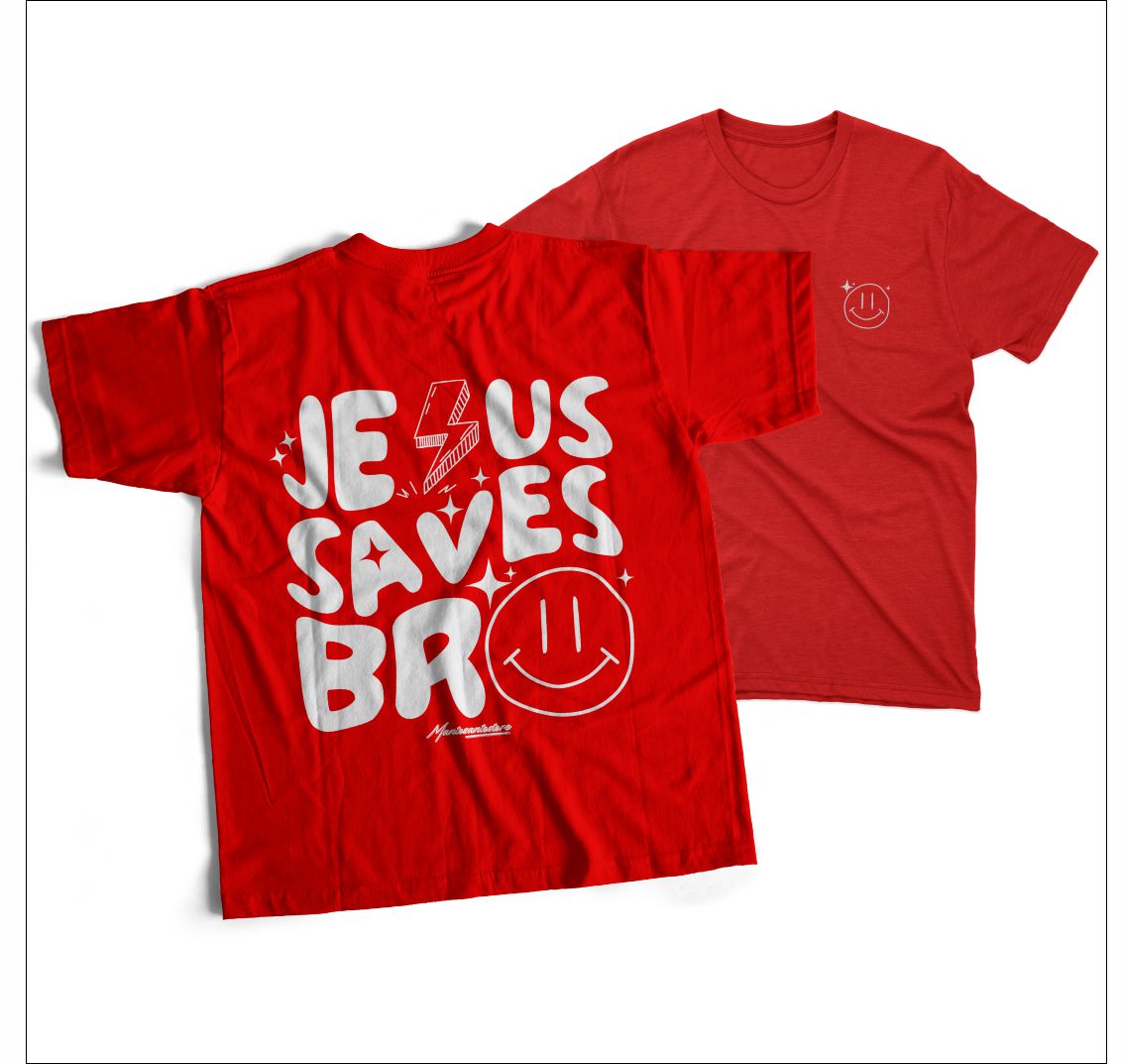CAMISETA JESUS SAVES BRO