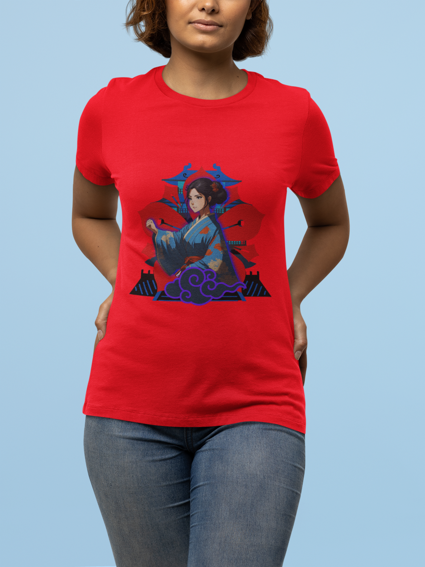 CAMISETA ALANNA FLORAL CHINESA BABY LONG