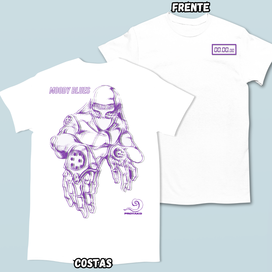 Camiseta Moody Blues Frente Costas