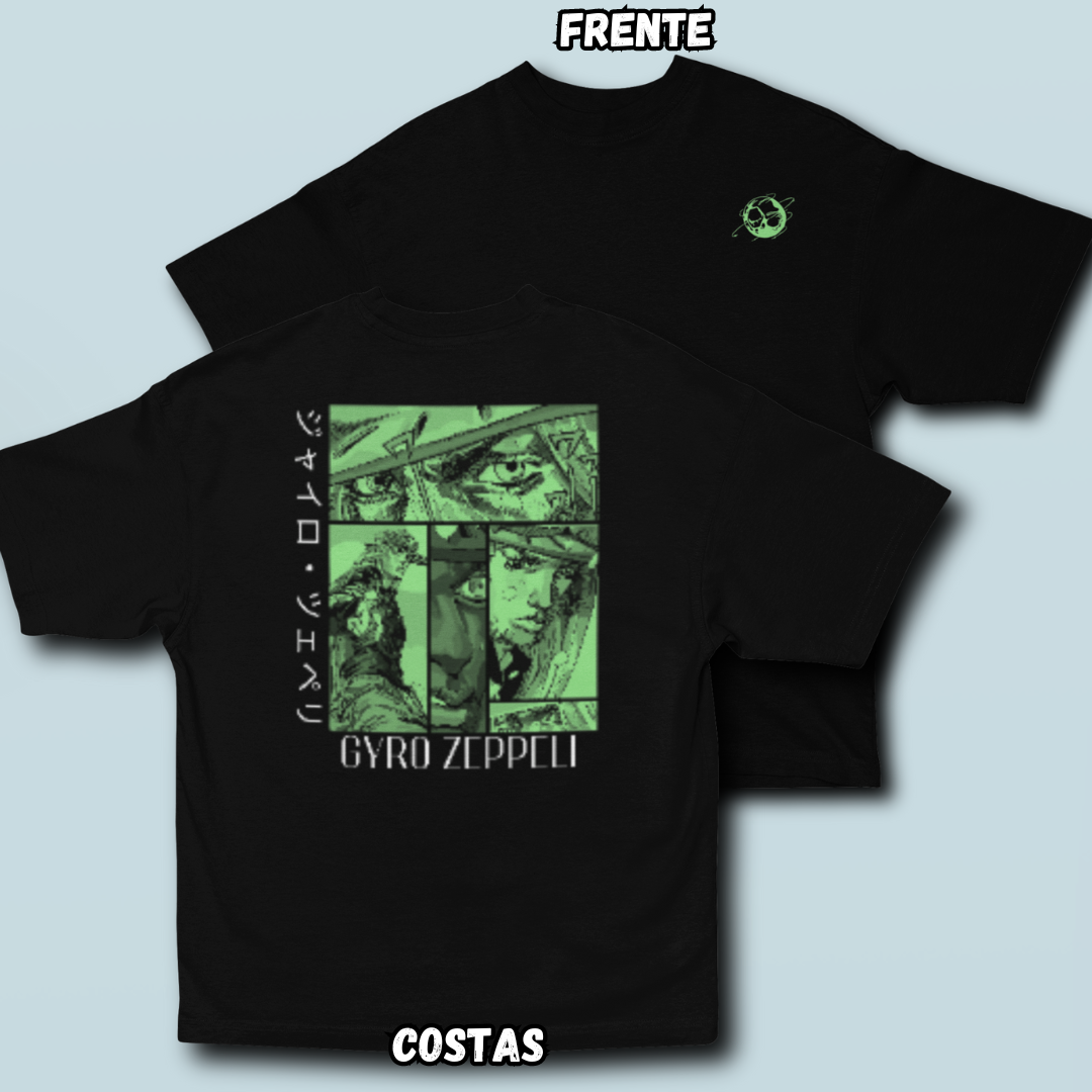 Nome do produto: Camiseta Oversized Gyro Frente Costas