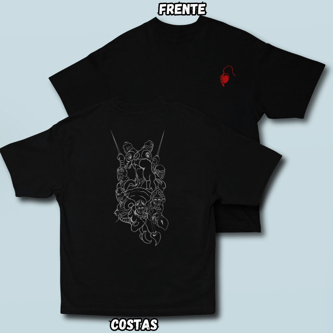 Nome do produto: Camiseta Oversized Chariot Frente Costas
