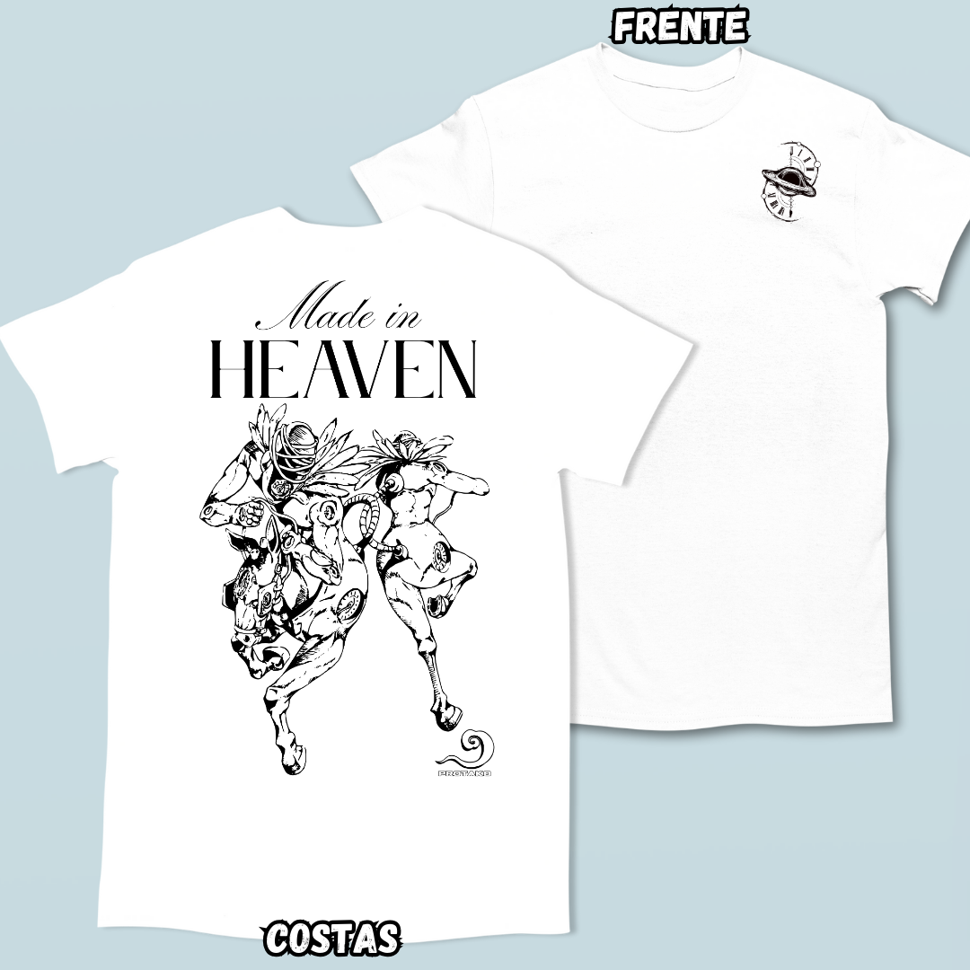 Camiseta Made In Heaven Frente Costas