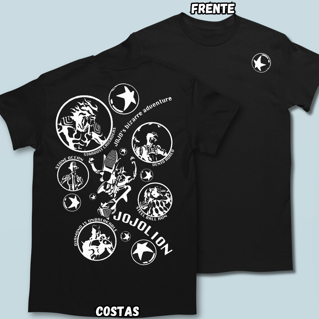 Camiseta Stand Joestar Frente Costas