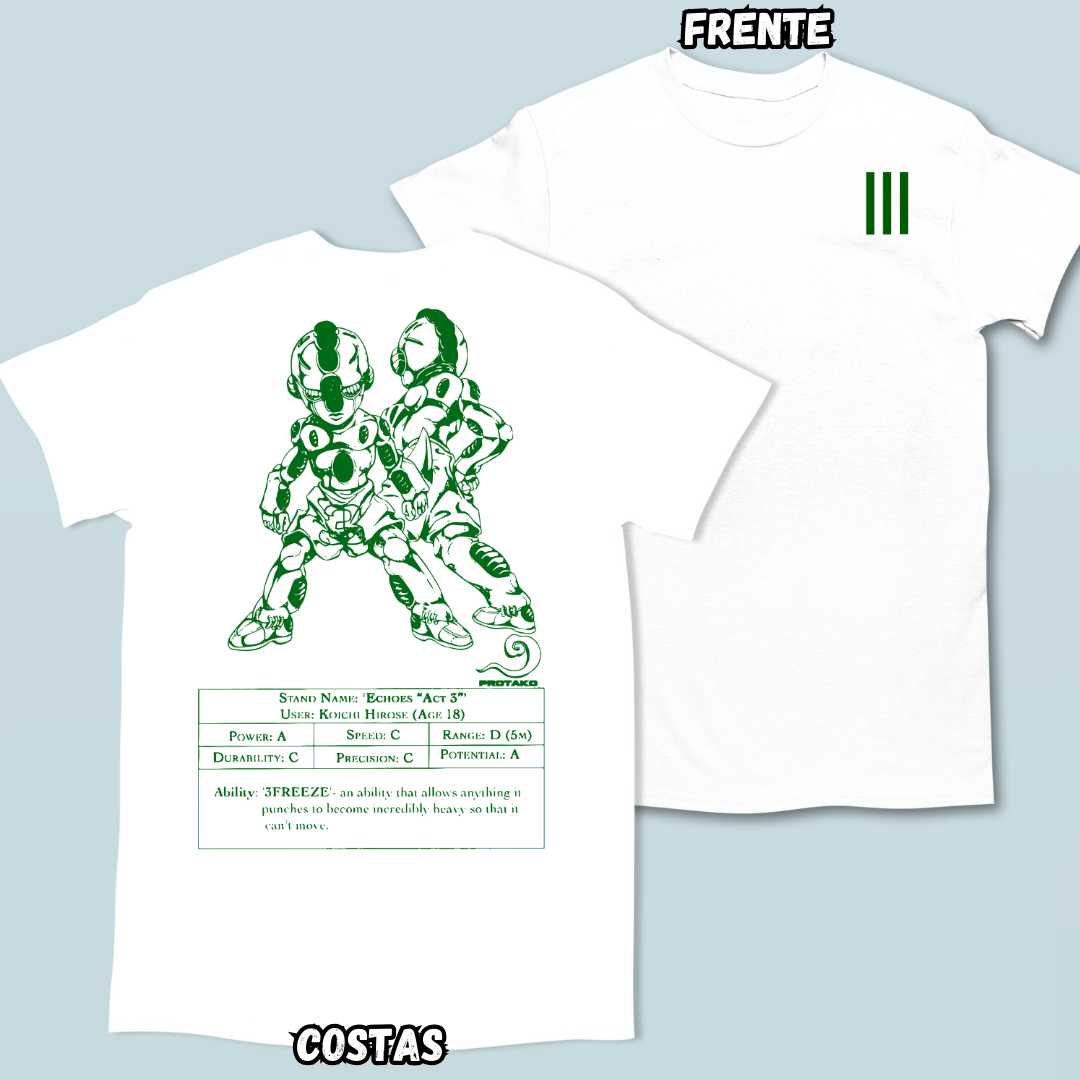 Camiseta Echoes Frente Costas