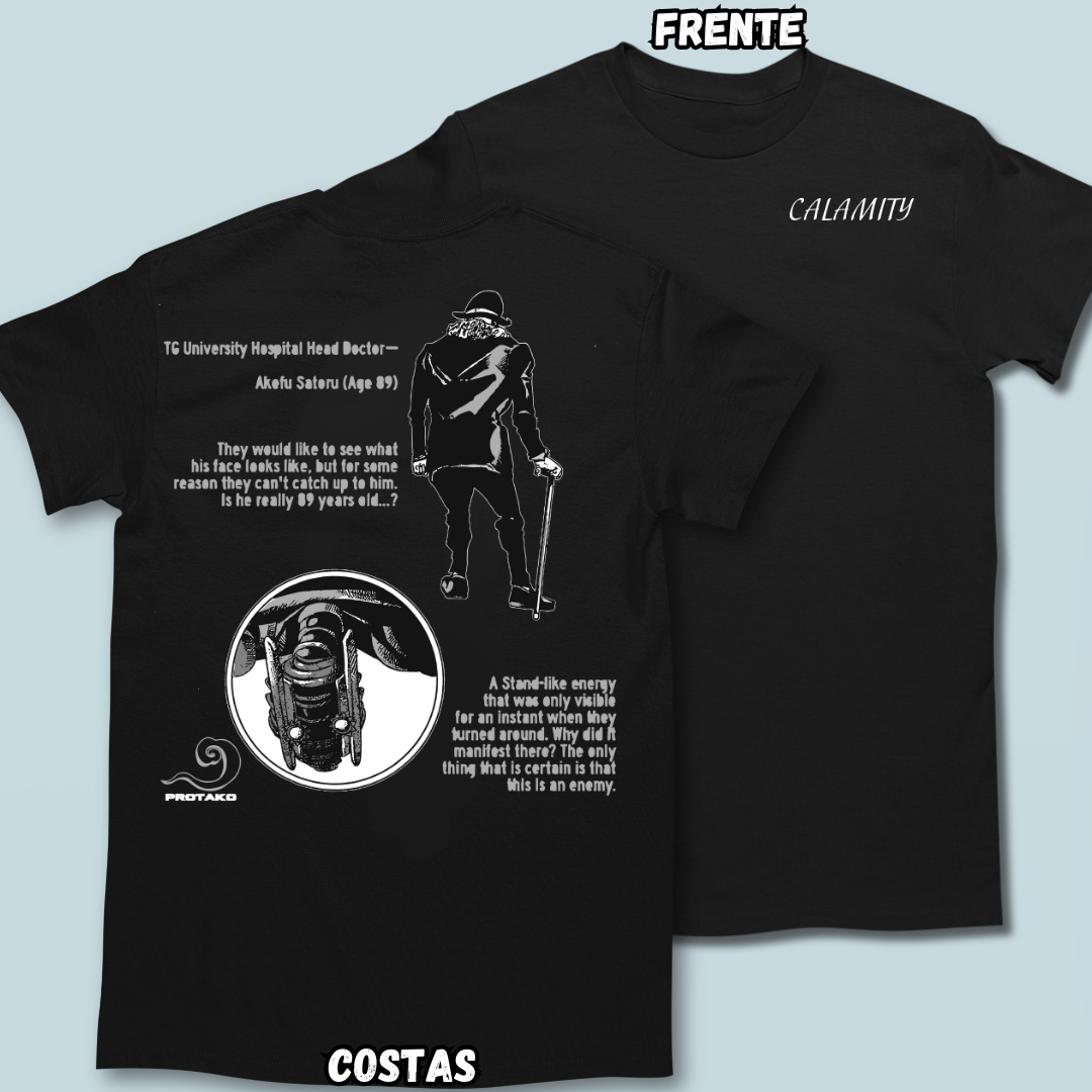 Camiseta Calamity Frente Costas 