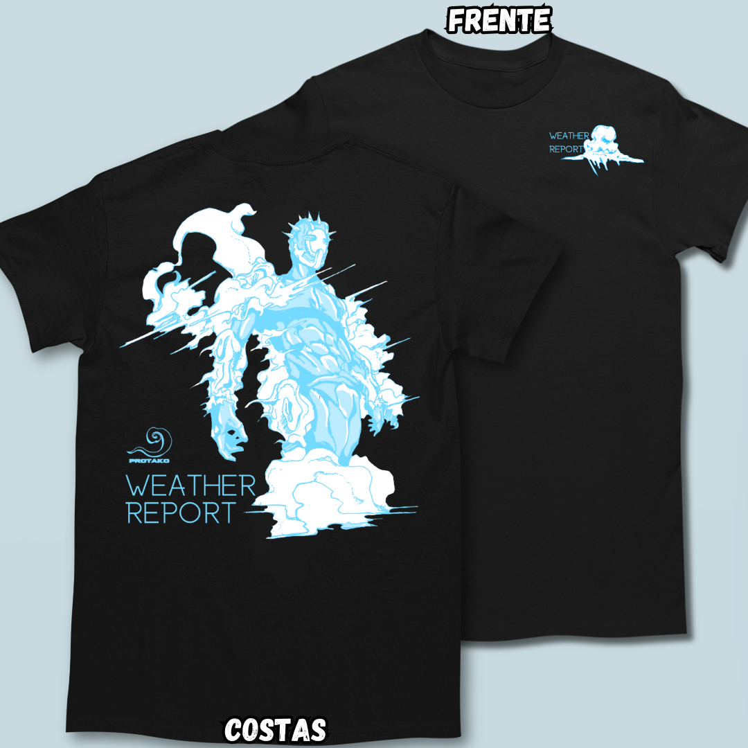 Camiseta Weather Report Frente Costas