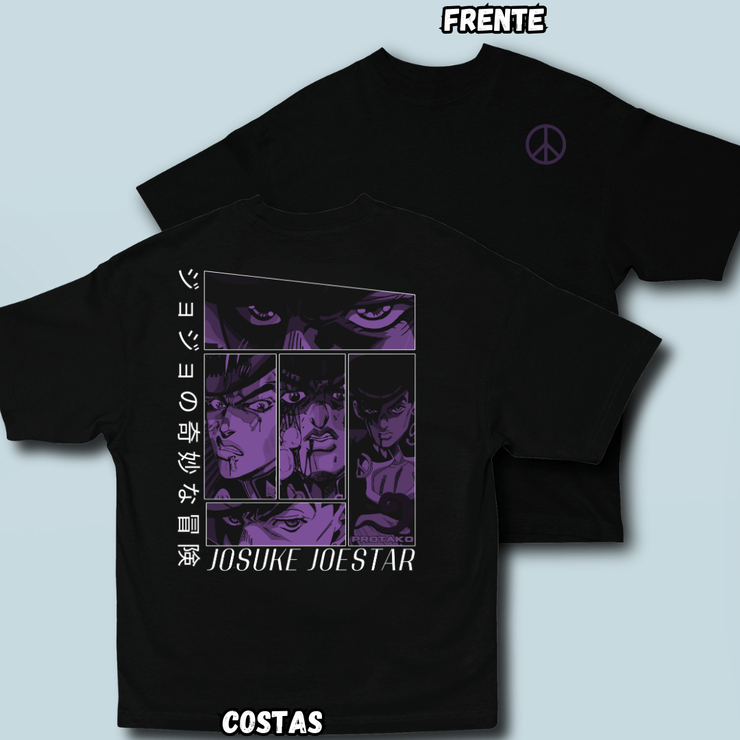 Nome do produto: Camiseta Oversized Josuke Frente Costas