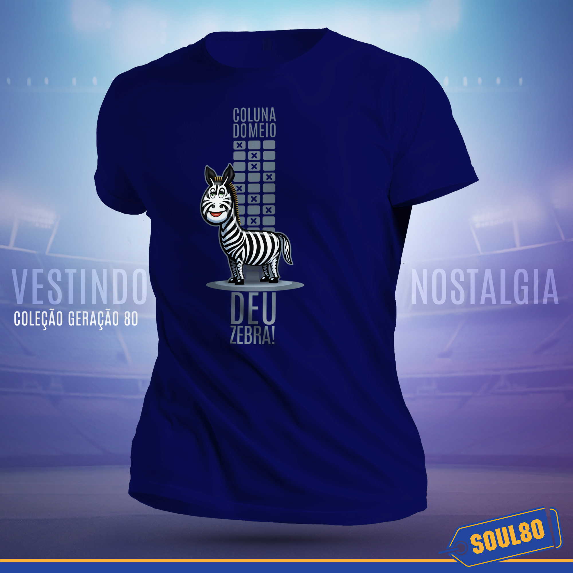 Camisa Zebrinha da Loto - Coleção Geração 80