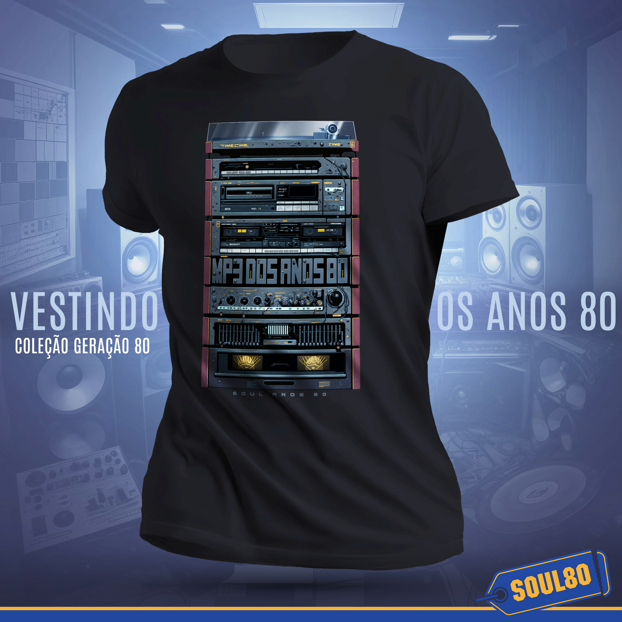 Camiseta Rertrô Stereo System 