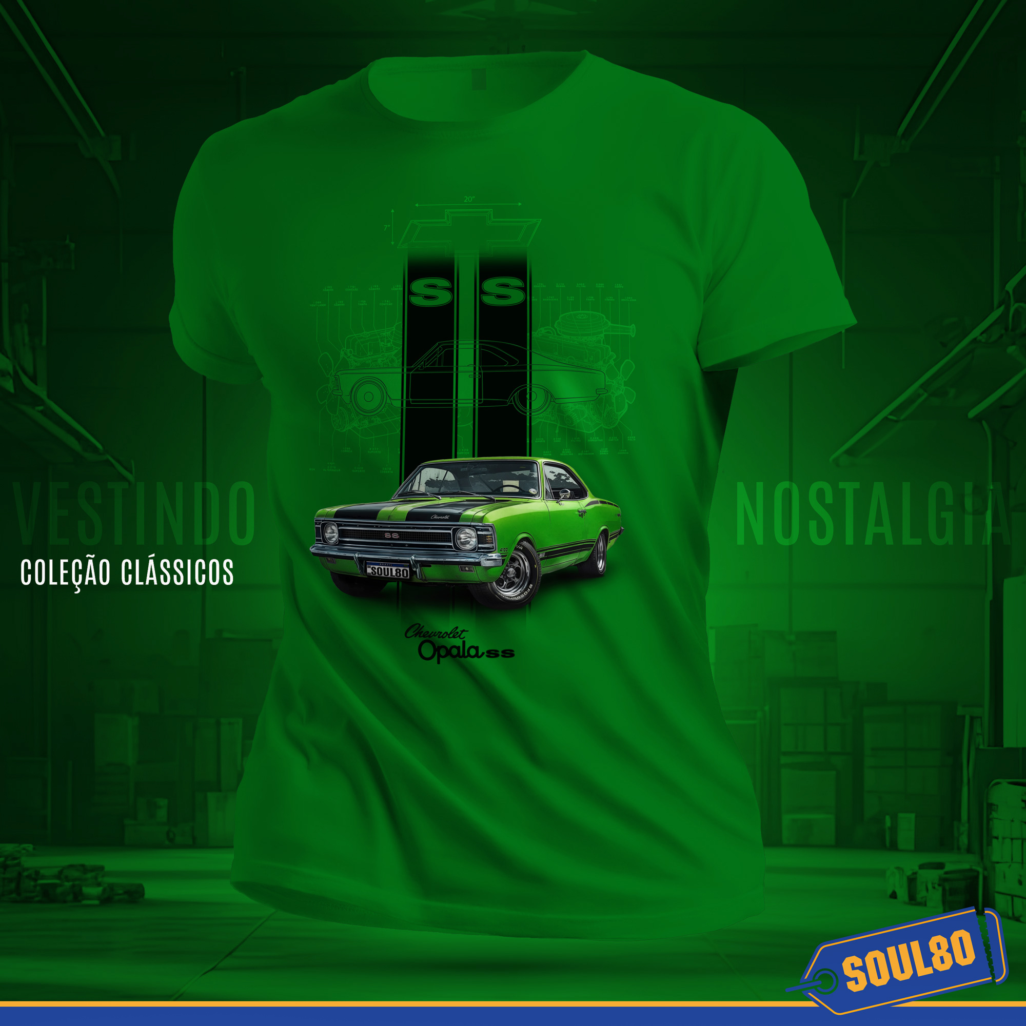Camiseta Opala SS - Coleção Clássicos Turbo