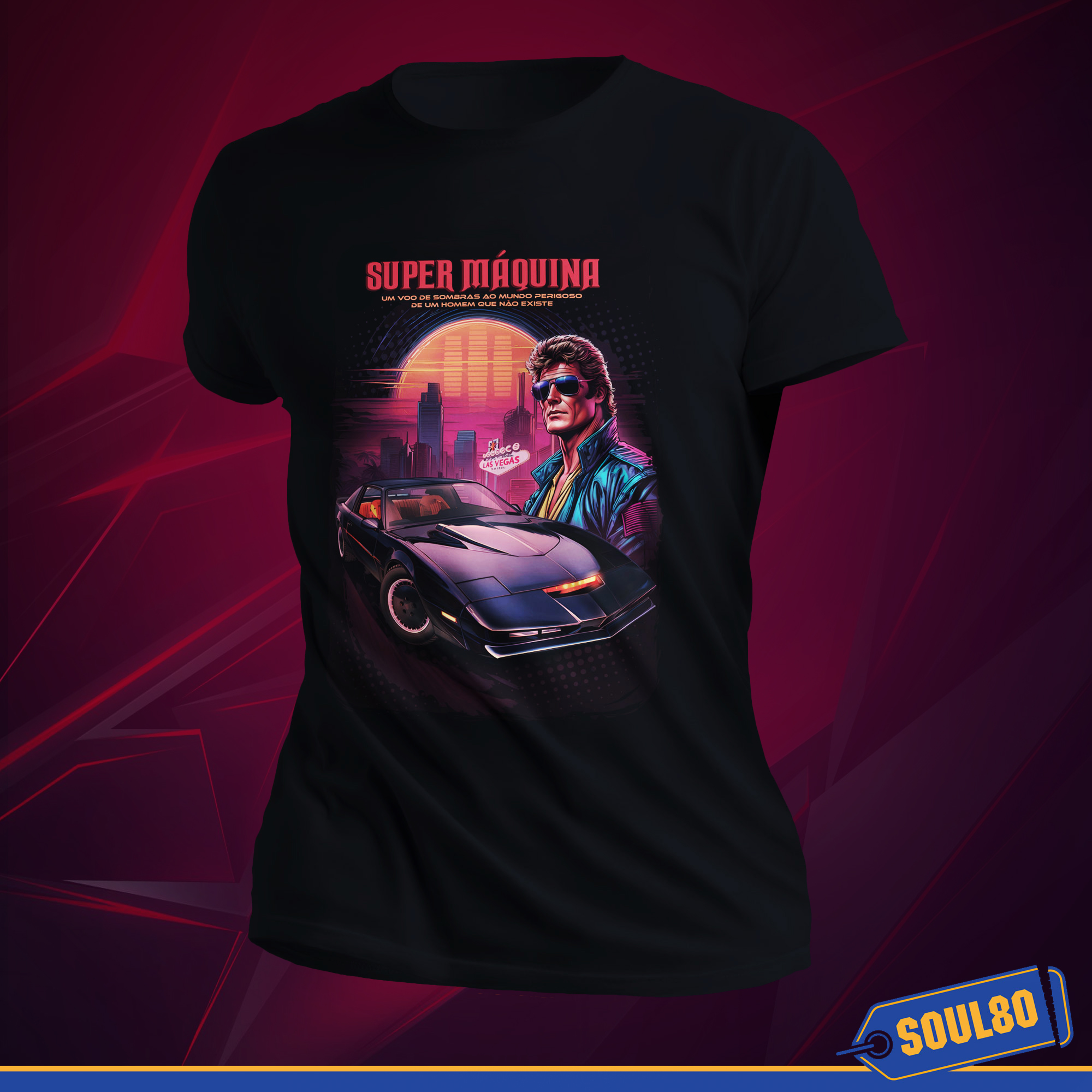 Camisa K.I.T.T. Super Máquina - Séries Nostalgia