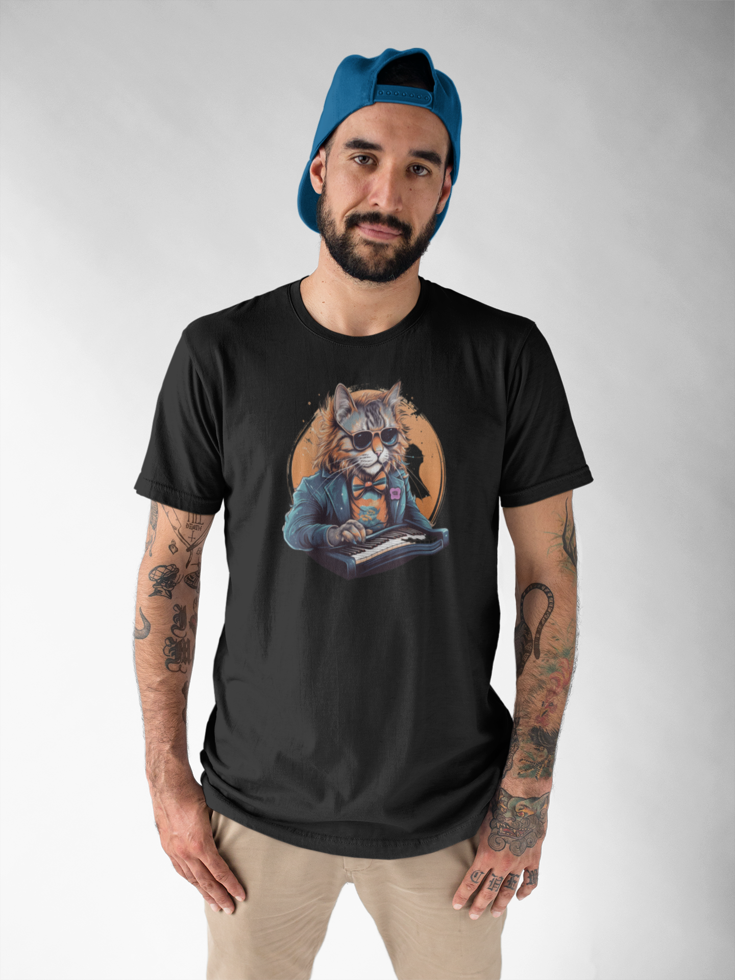 T-SHIRT PRIME GATO TECLADISTA - RockFiled