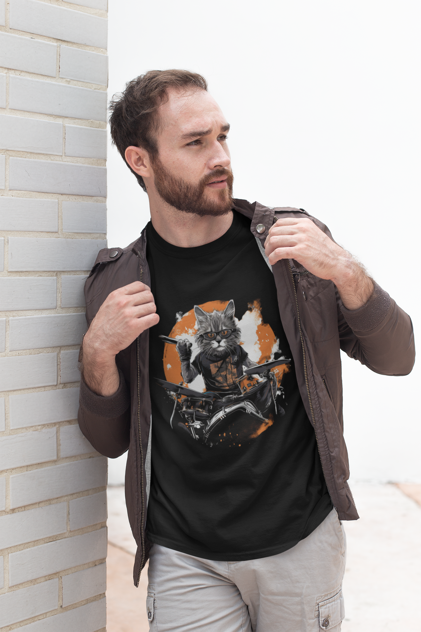 T-SHIRT PRIME GATO BATERISTA - RockFiled