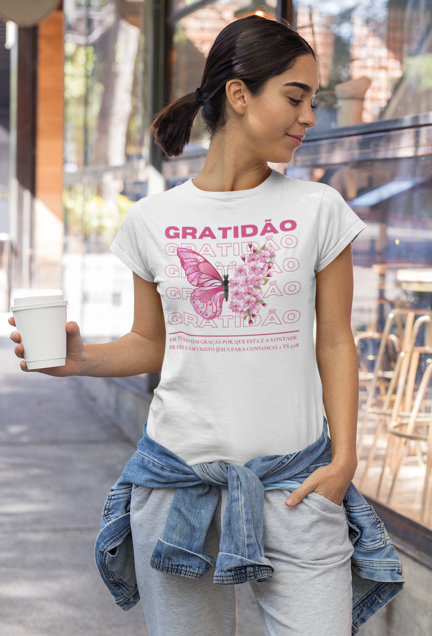 Camiseta Feminina - Gratidão