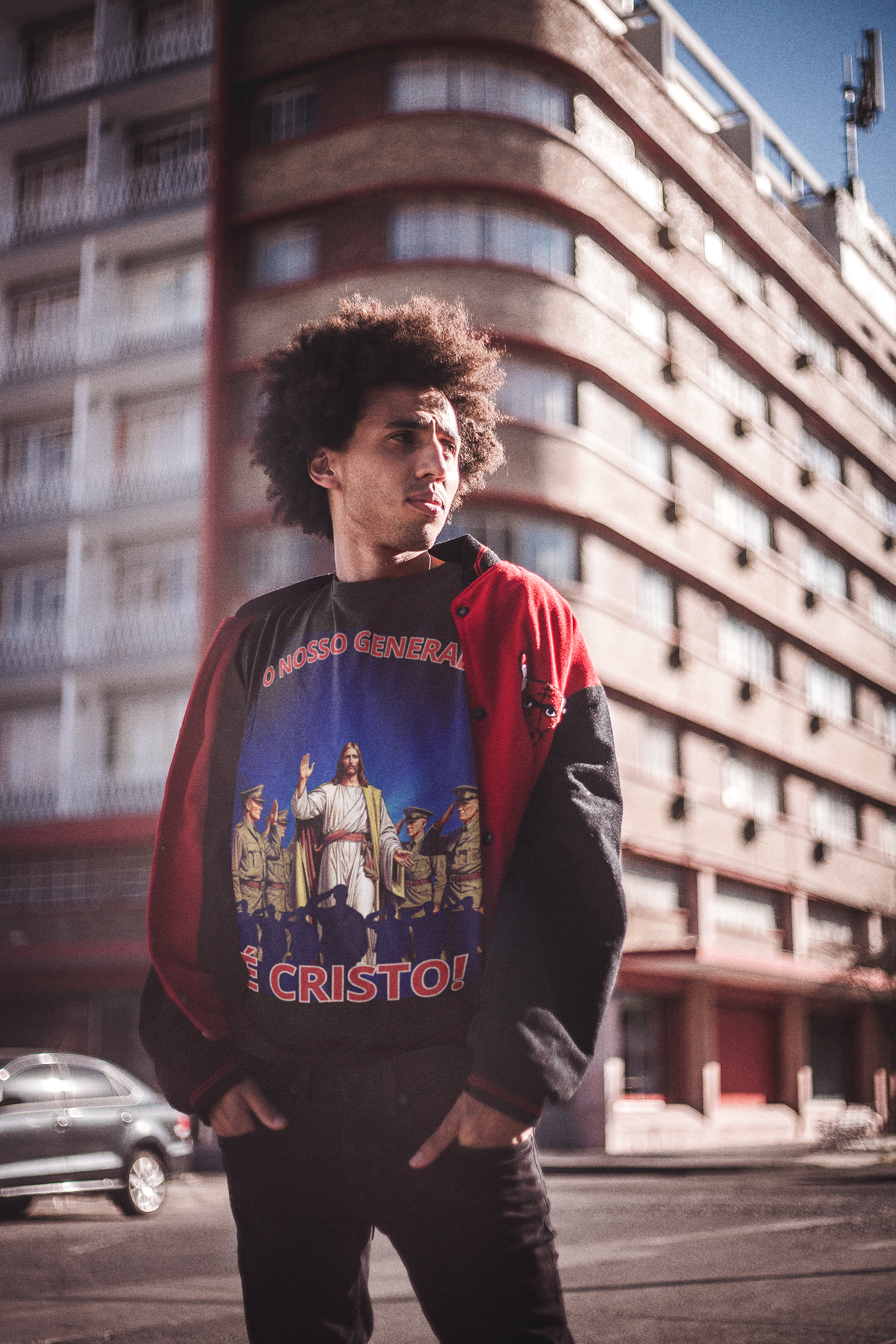 Camiseta Masculina Bootleg - O nosso general é Cristo!