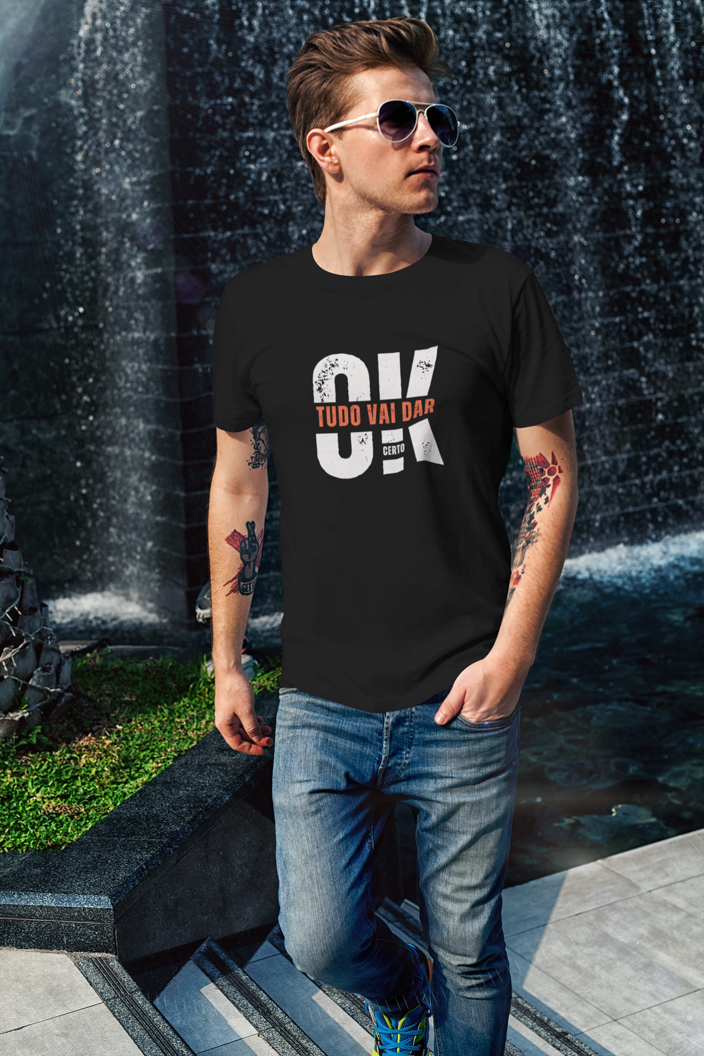 Camiseta Masculina - Ok tudo vai dar certo