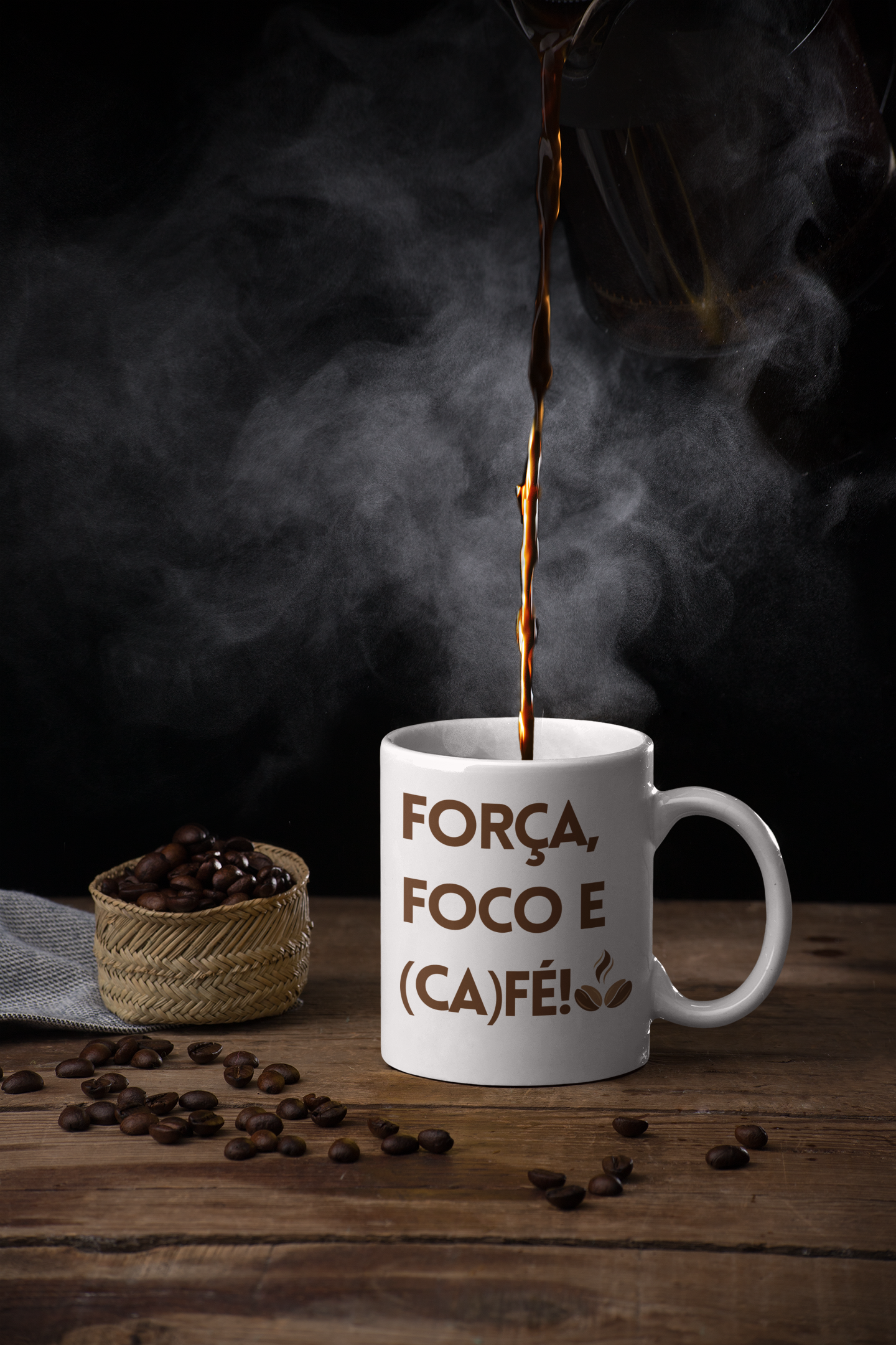 Caneca - Força Foco e café!
