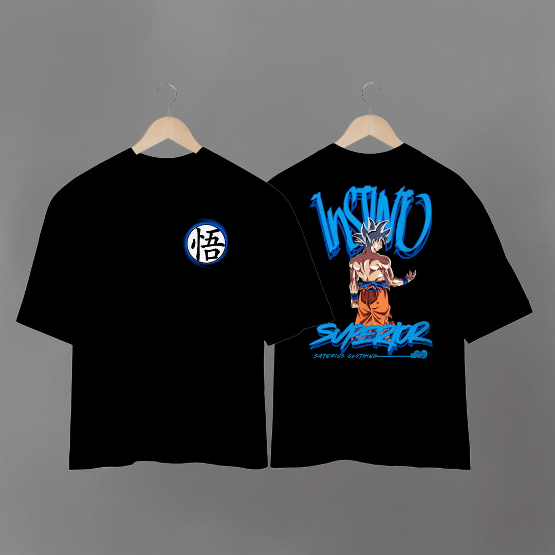 *Camiseta Goku Instinto Superior Oversized