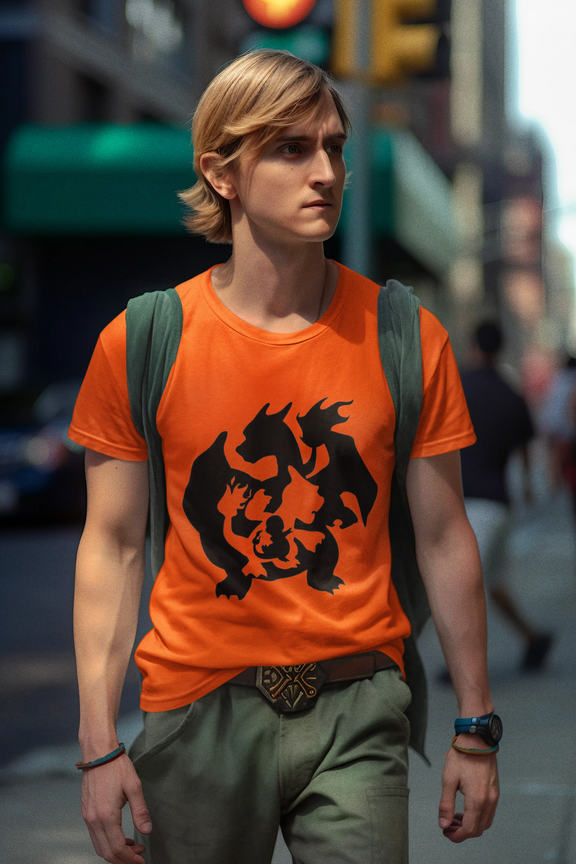 Camisa do Charmander e suas evoluções