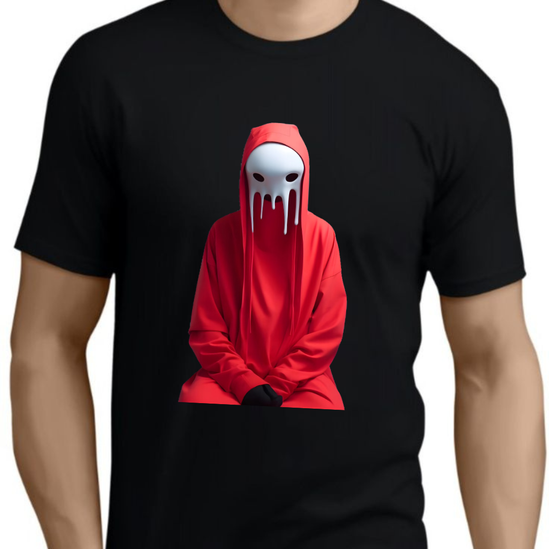 camisa black red devil