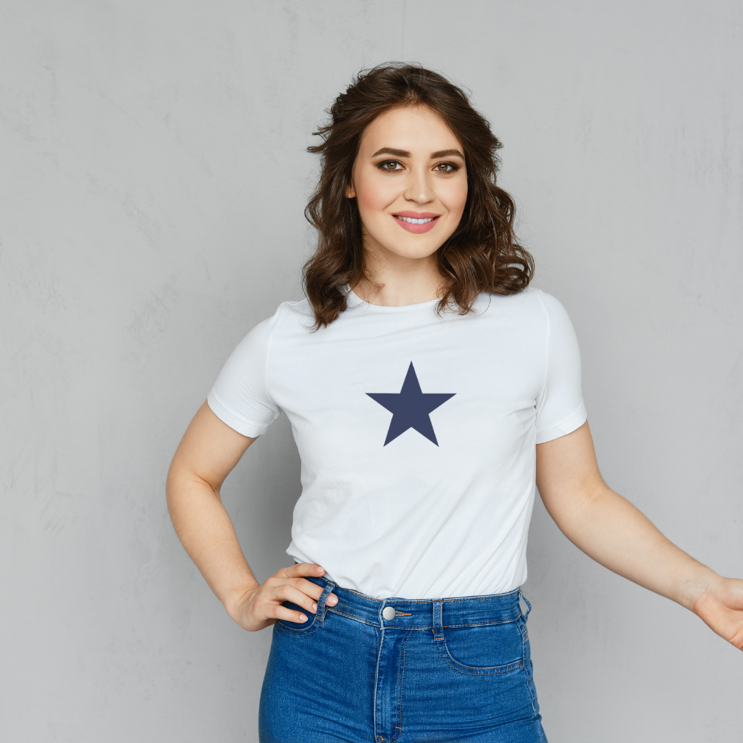 camisa feminina star vinatge