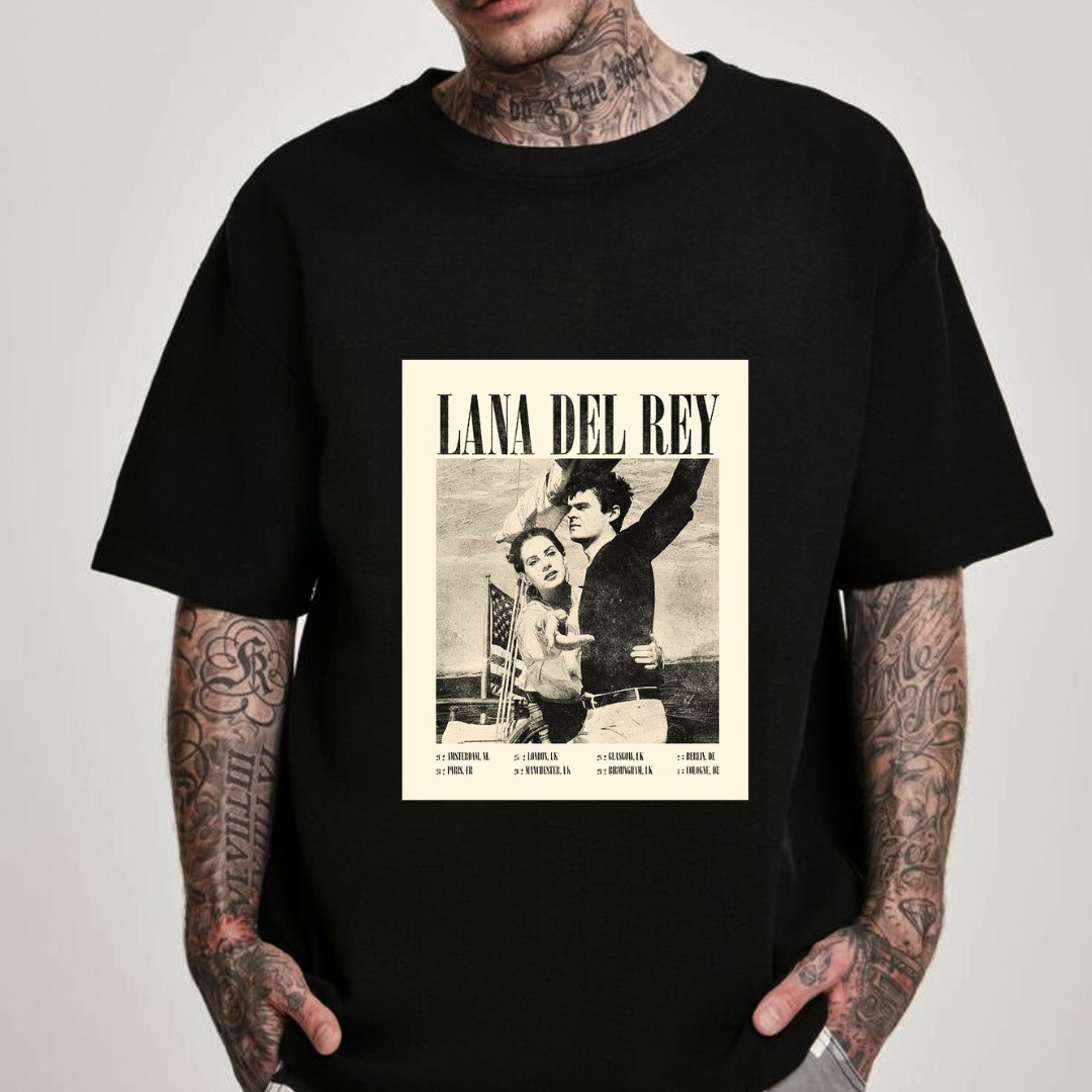 camisa retrô vintage lana del rey