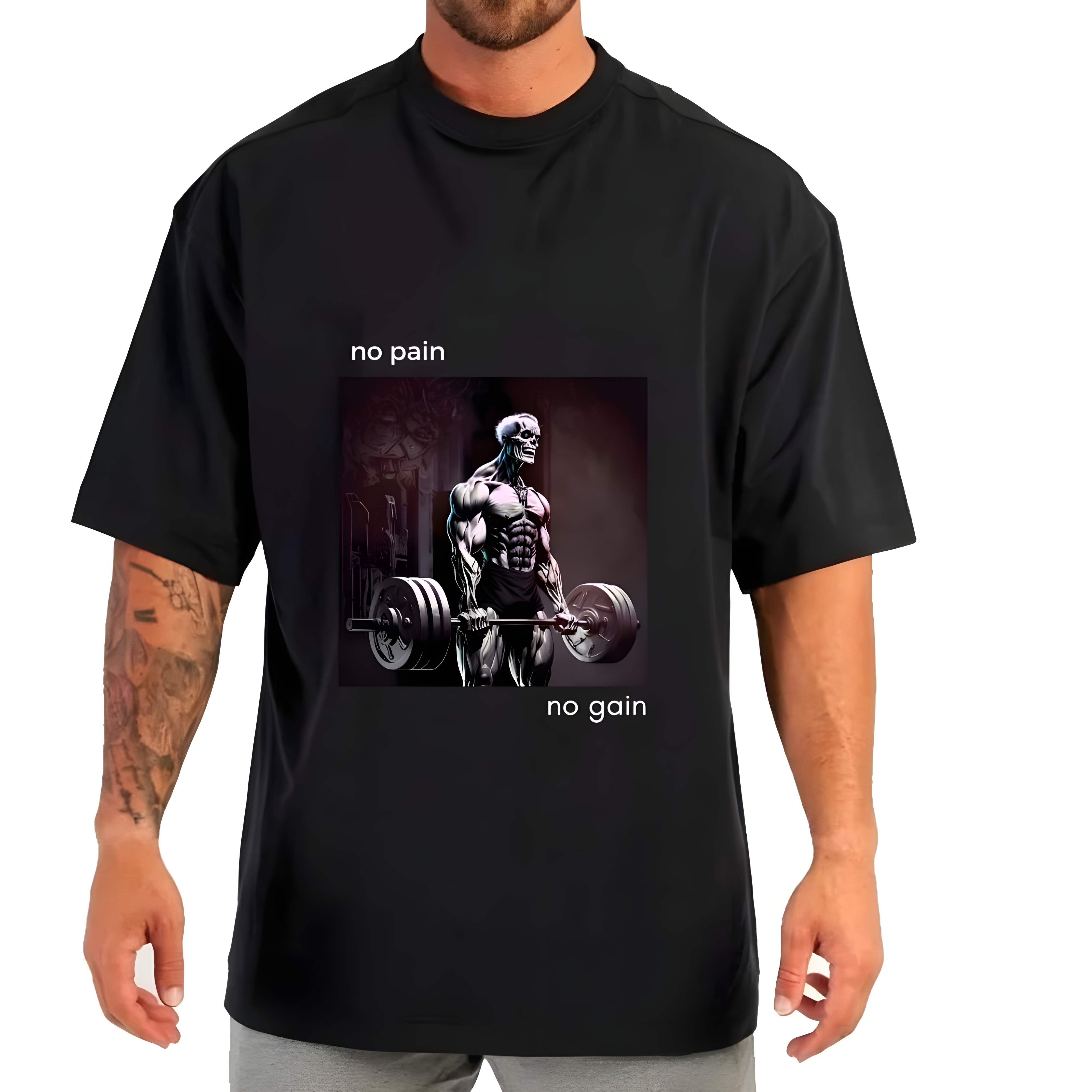 camisa no pain no gain