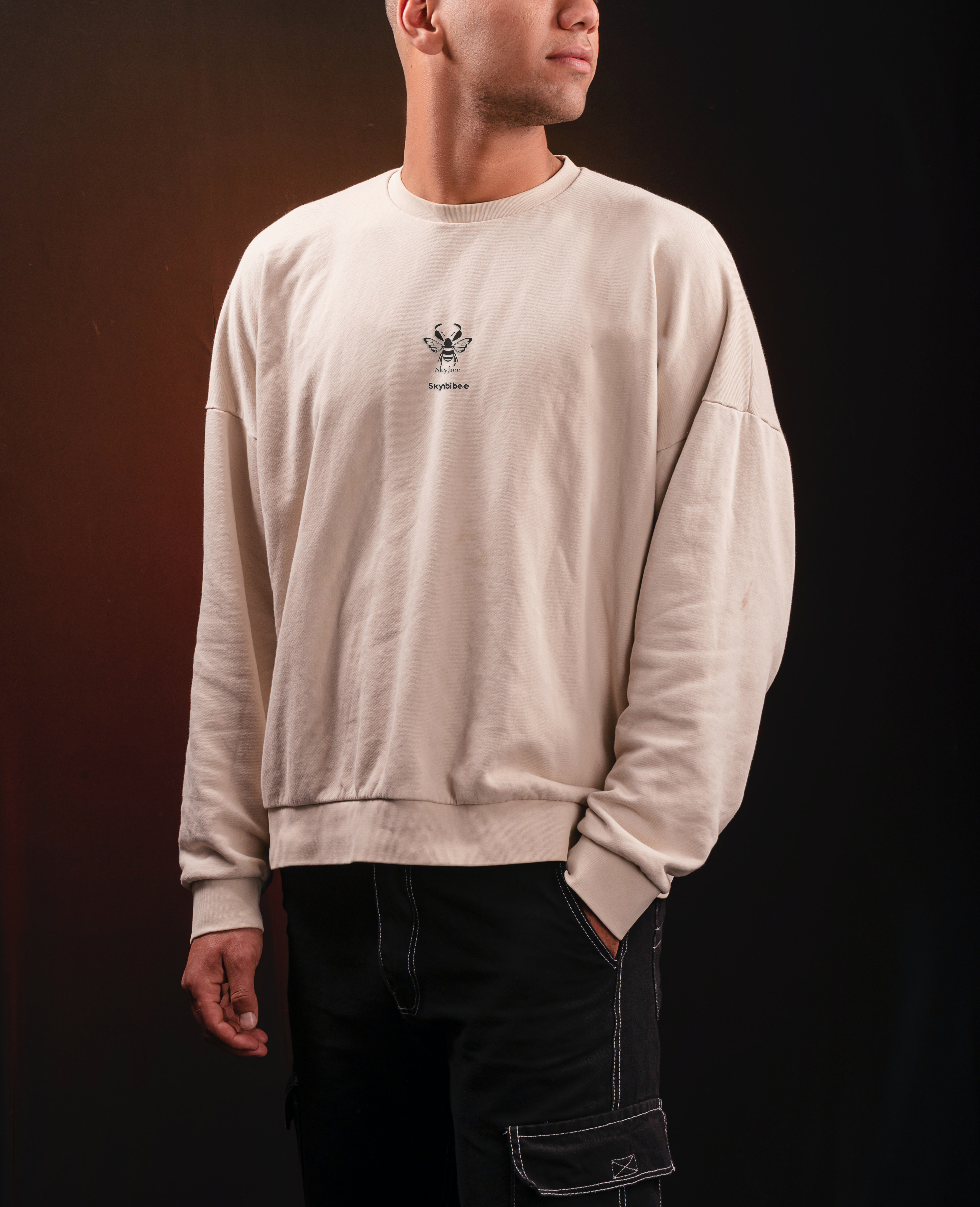 Blusa Moletom De Frio Unissex Sem Capuz Gola Careca Redonda SkyBee