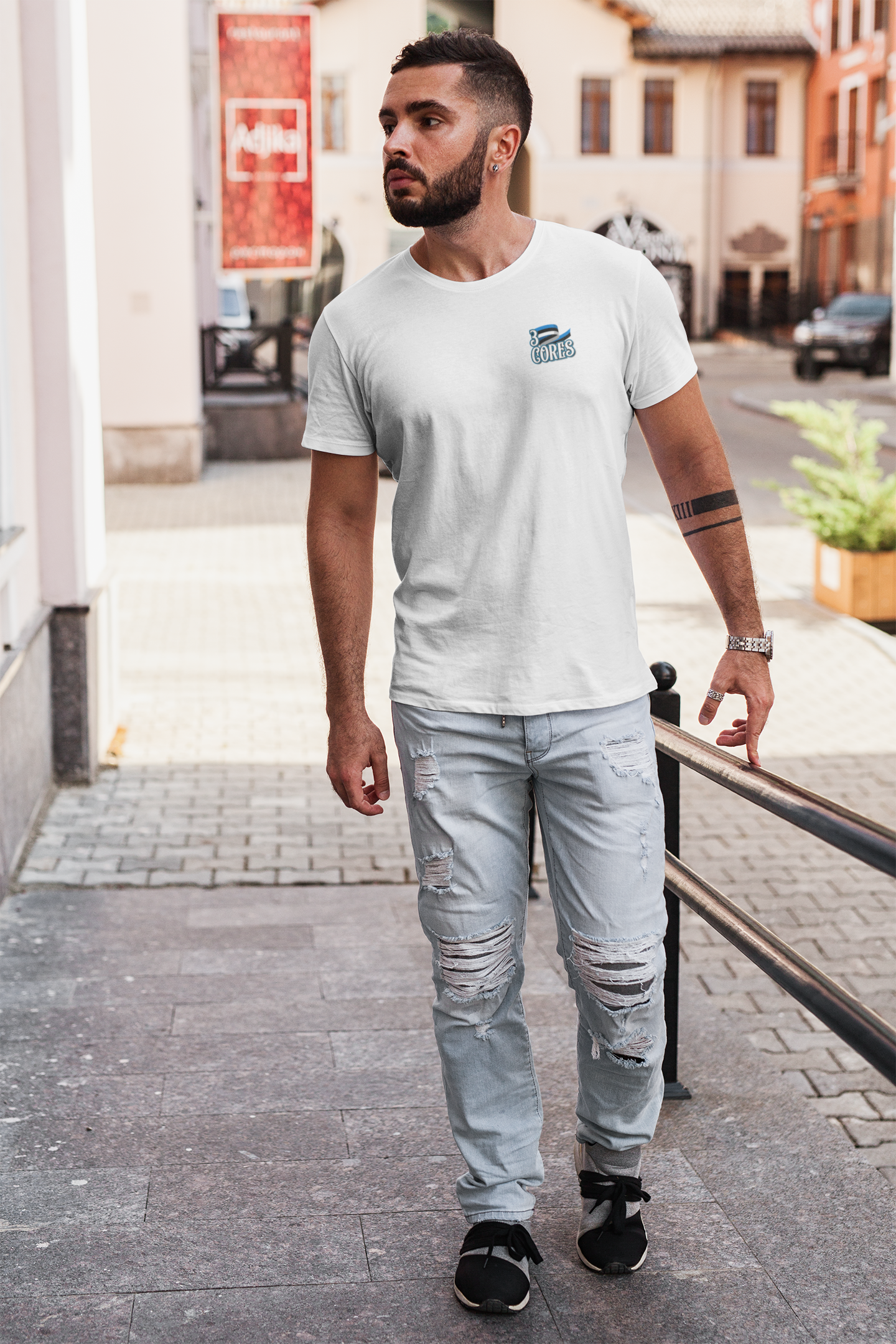 Camiseta 3 Cores: Legado Tricolor Casual 