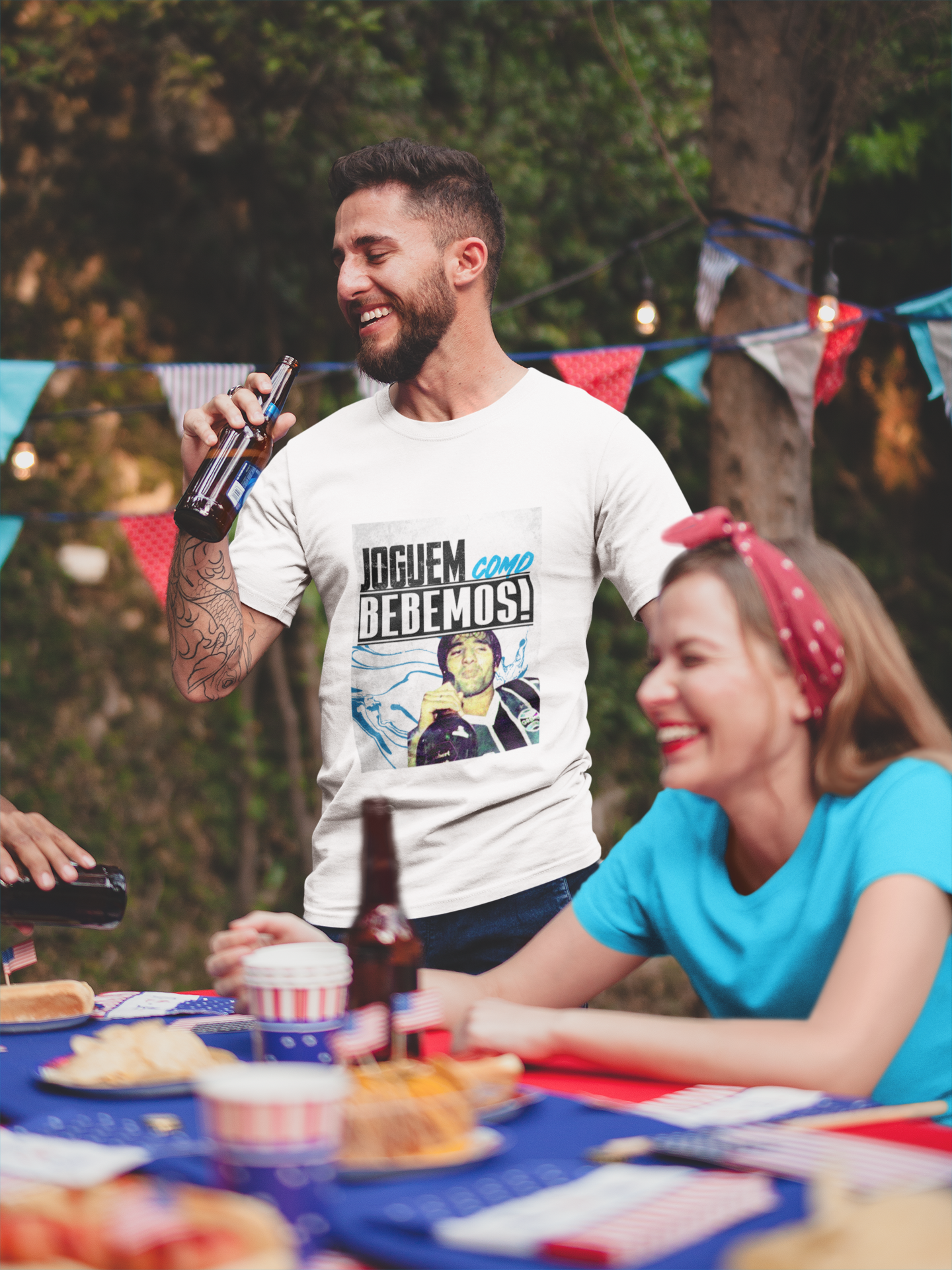 Camiseta Joguem Como Bebemos