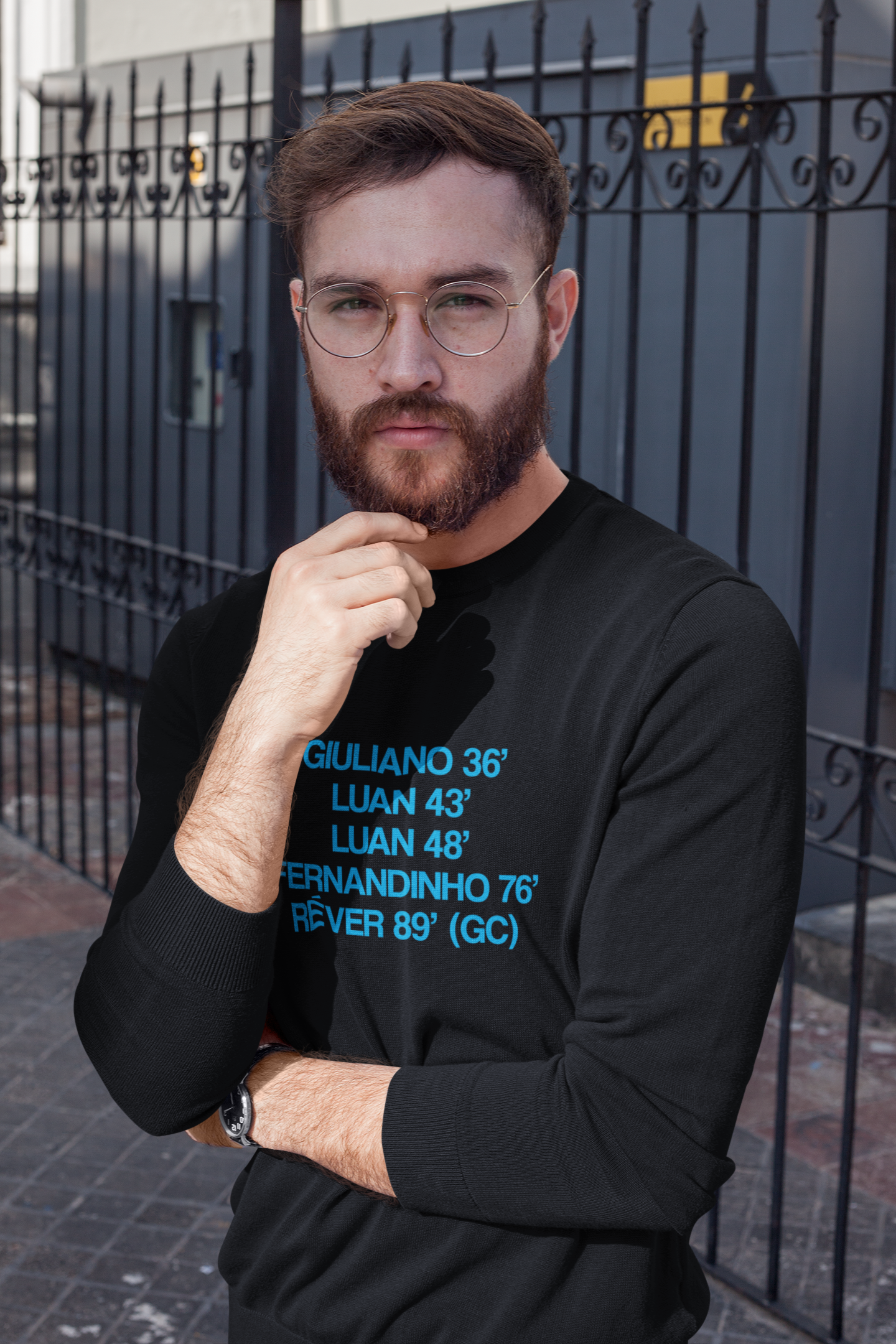 Moletom Grenal 407 - Estampa Azul