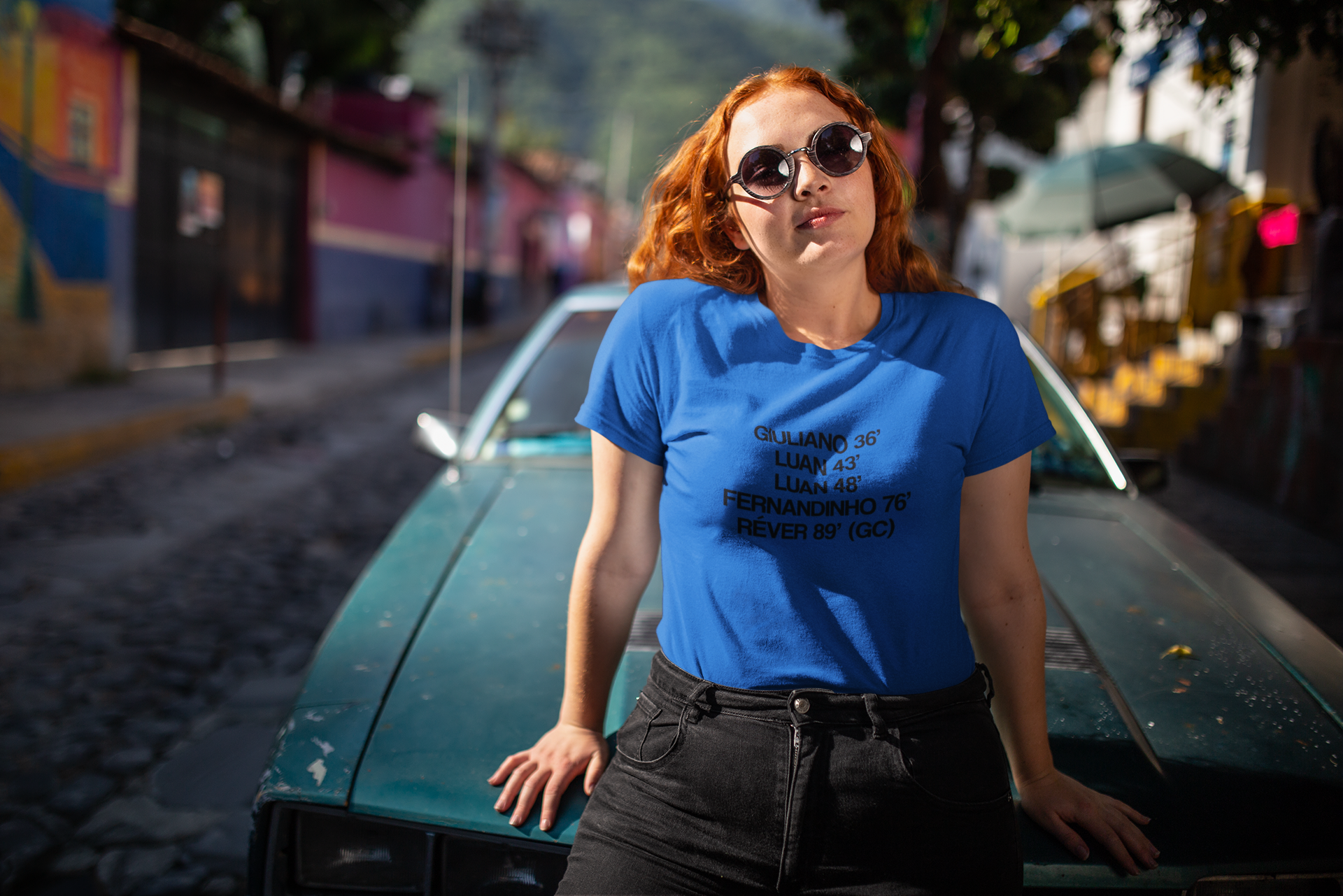 Baby Look Grenal 407 - Estampa Preta